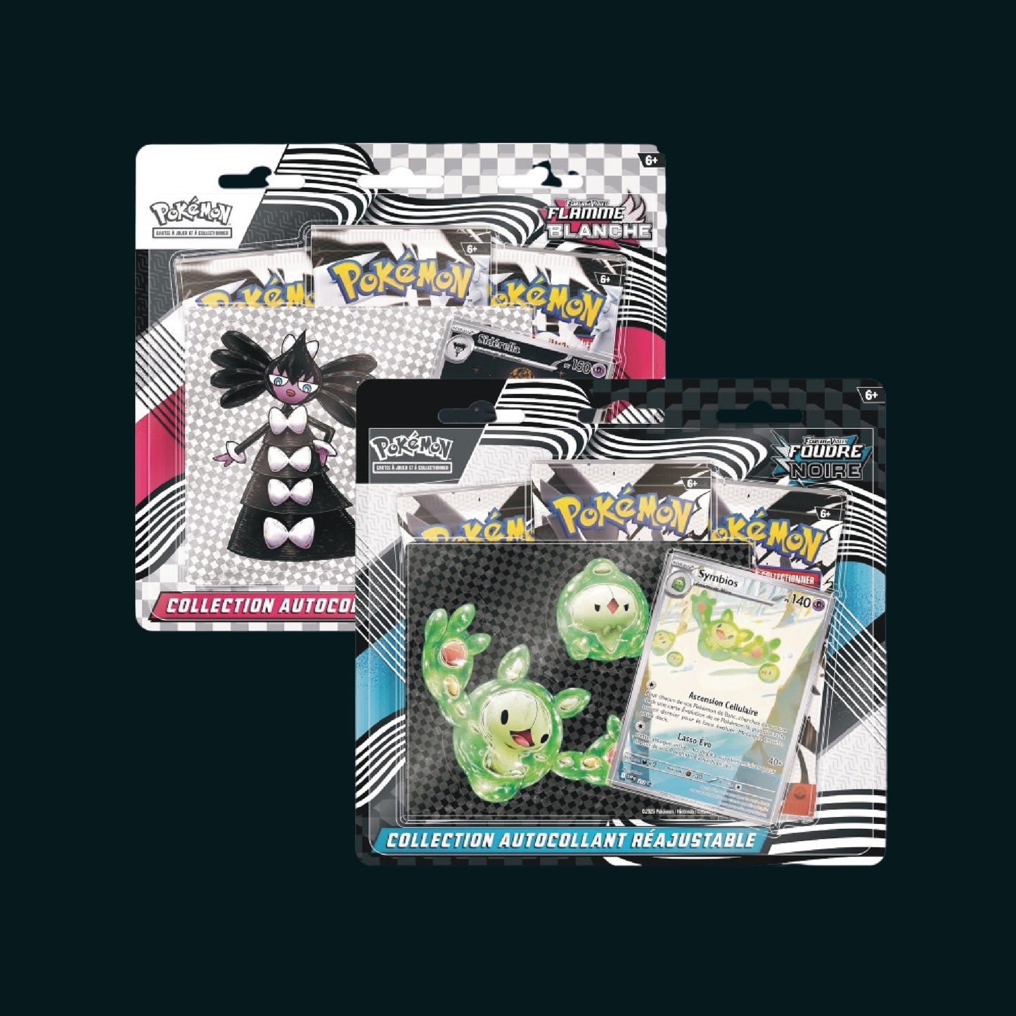 🔥Pack Tripack Pokémon Flamme Blanche (EV 10.5)+ Foudre Noir (EV 10.5)– Écarlate & Violet🔥