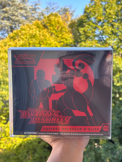 Pokémon – Coffret Dresseur d’Élite : Rivalités Destinées (EV 10) (FR)+ protection souple.
