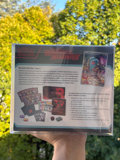 Pokémon – Coffret Dresseur d’Élite : Rivalités Destinées (EV 10) (FR)+ protection souple.