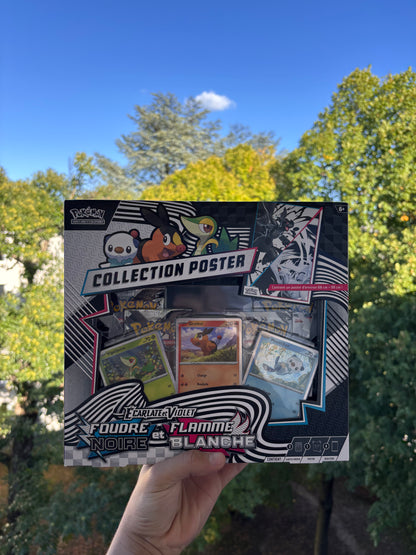 Pokémon – Coffret Collection Poster Unys – Écarlate & Violet : Foudre Noire & Flamme Blanche (EV 10.5) (FR)