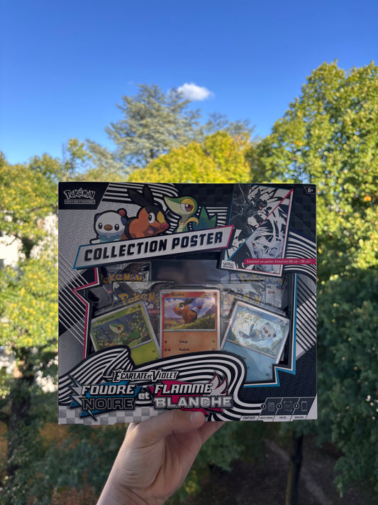 Pokémon – Coffret Collection Poster Unys – Écarlate & Violet : Foudre Noire & Flamme Blanche (EV 10.5) (FR)