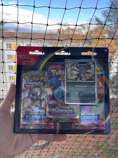 POKEMON - Tripack Flamme Fantasmagorique me02