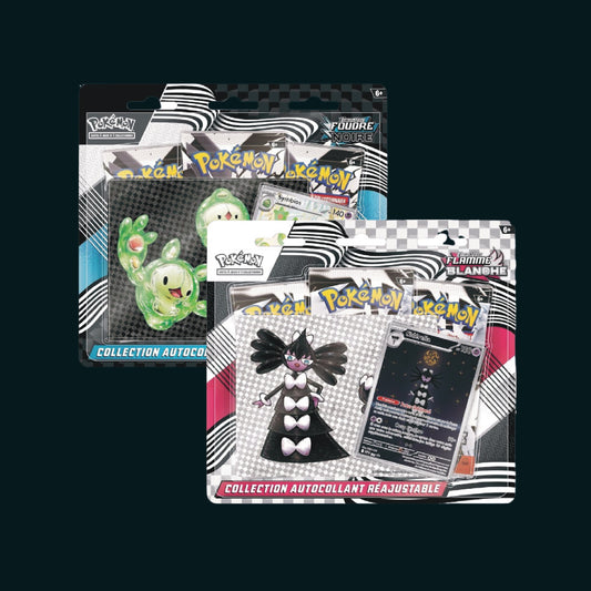 🔥Pack Tripack Pokémon Flamme Blanche (EV 10.5)+ Foudre Noir (EV 10.5)– Écarlate & Violet🔥